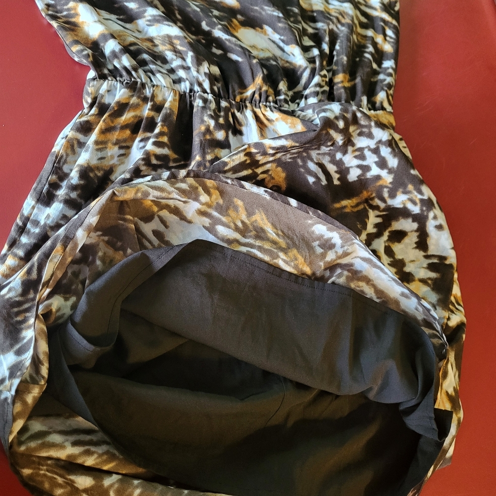 W118 by Walter Baker Women's Jessi Animal Print Dress Size Small India Brown - Picture 13 of 13